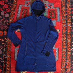 Ibex Pez Hoody Sweater Jacket medium, Royal  blue